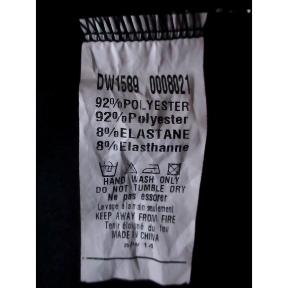 AX Paris Black Bodycon w/ Cream Lace Panel - Picture 16 of 16